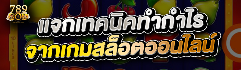 แจกเทคนิคทำกำไรจากเกมสล็อตออนไลน์