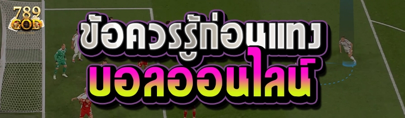 ข้อควรรู้ก่อนแทงบอลออนไลน์