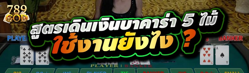 สูตรเดินเงินบาคาร่า 5 ไม้ใช้งานยังไง ?